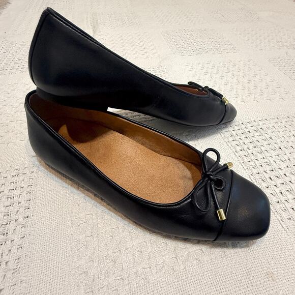 Vionic Klara 10 orthotic leather bow detail ballet flats 3046 - Picture 10 of 10
